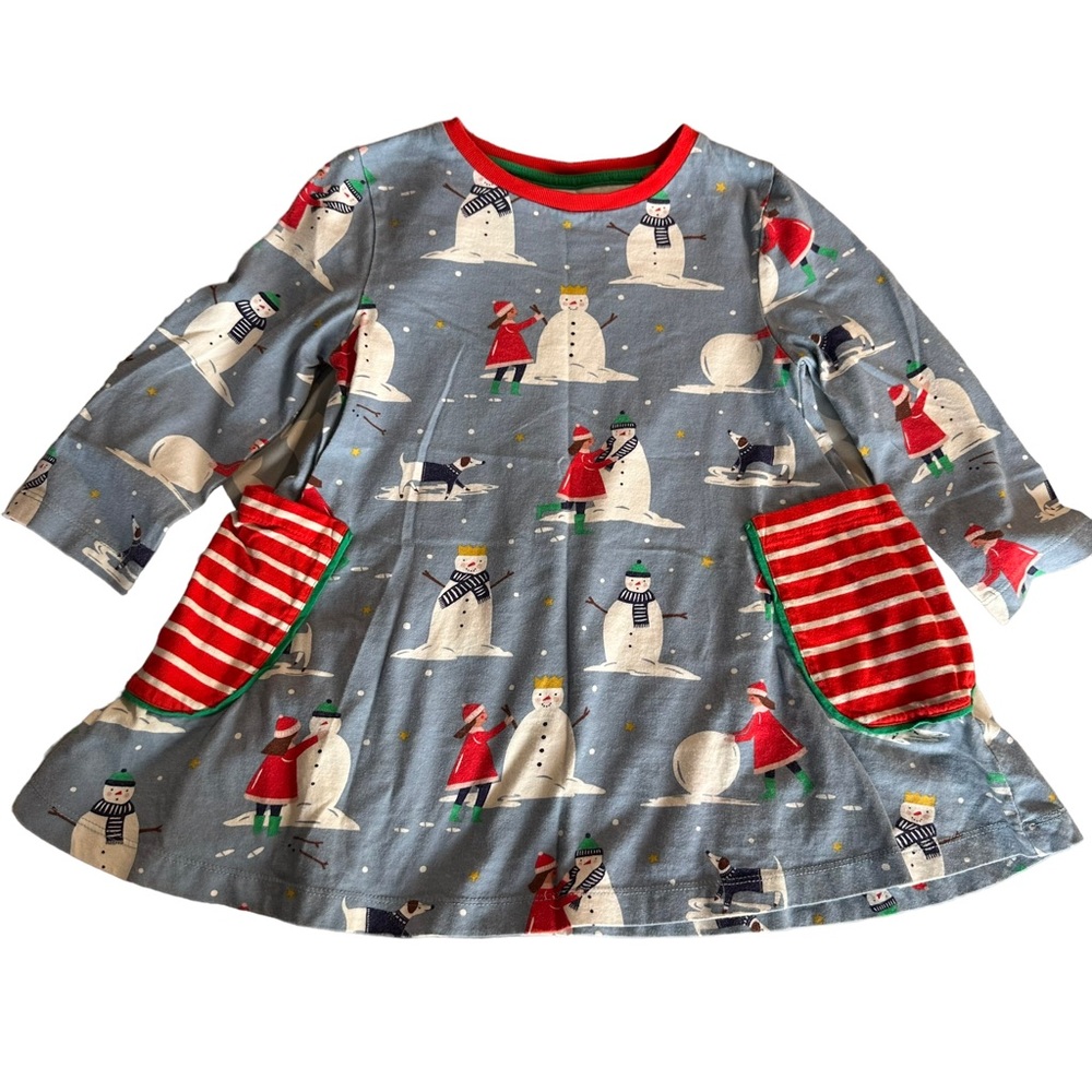 Mini Boden snowman tunic size 7/8